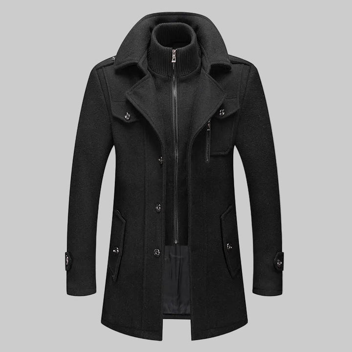Men's Double Collar Winter Coat