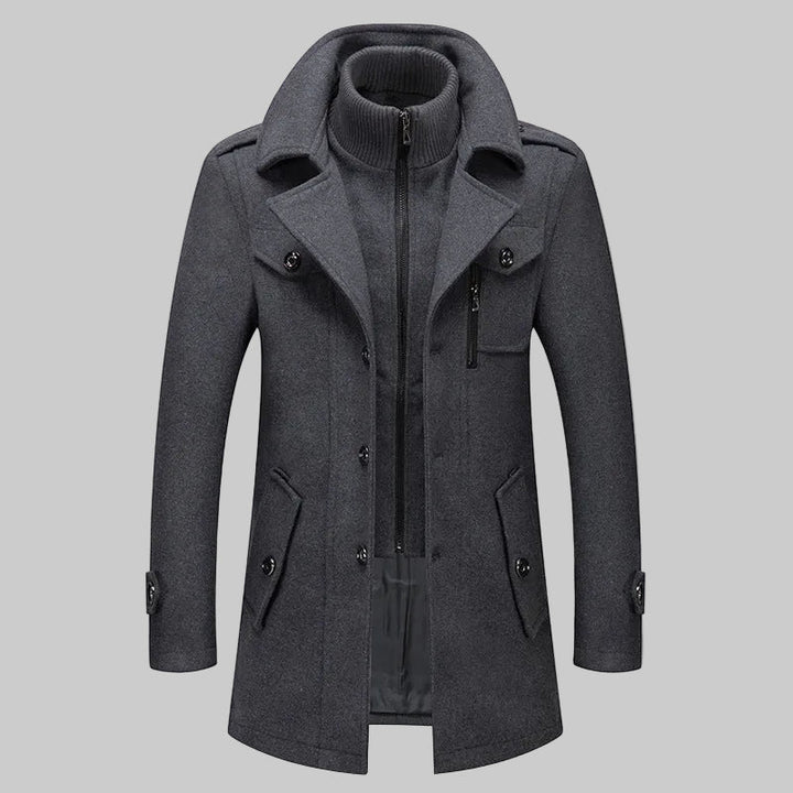 Men's Double Collar Winter Coat