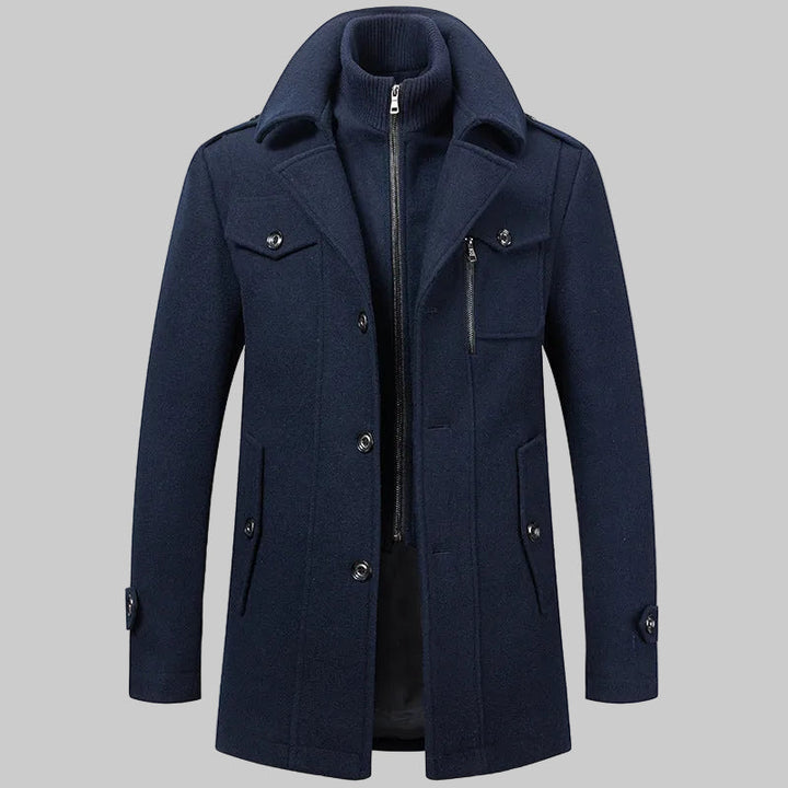 Men's Double Collar Winter Coat