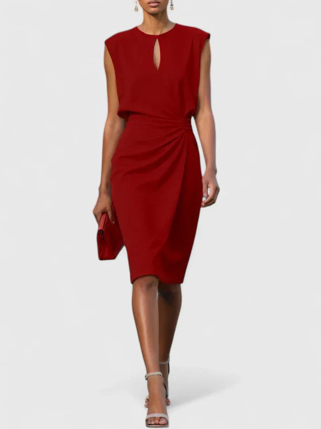 Sophisticated dress featuring a sleek cut and versatile elegance, available in multiple colors, perfect for any occasion. 5