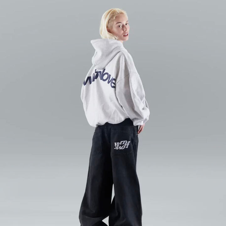 Unisex Hoodie with Elasticated Cuffs and Modern Fit – Soft Cotton Blend Casual Streetwear 3