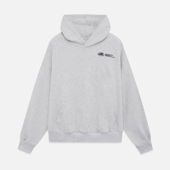 Unisex oversized hoodie featuring a bold graphic design, made from heavyweight cotton-blend fleece for comfortable and stylish streetwear. 3