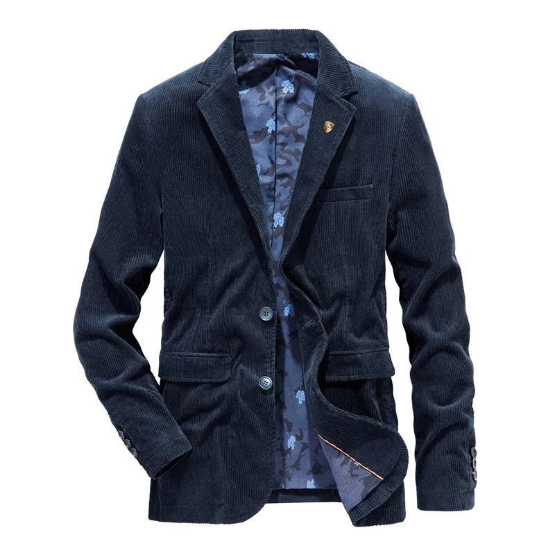 Velvet Blazer with Two-Button Closure for Versatile Styling – Classic Soft Texture 10