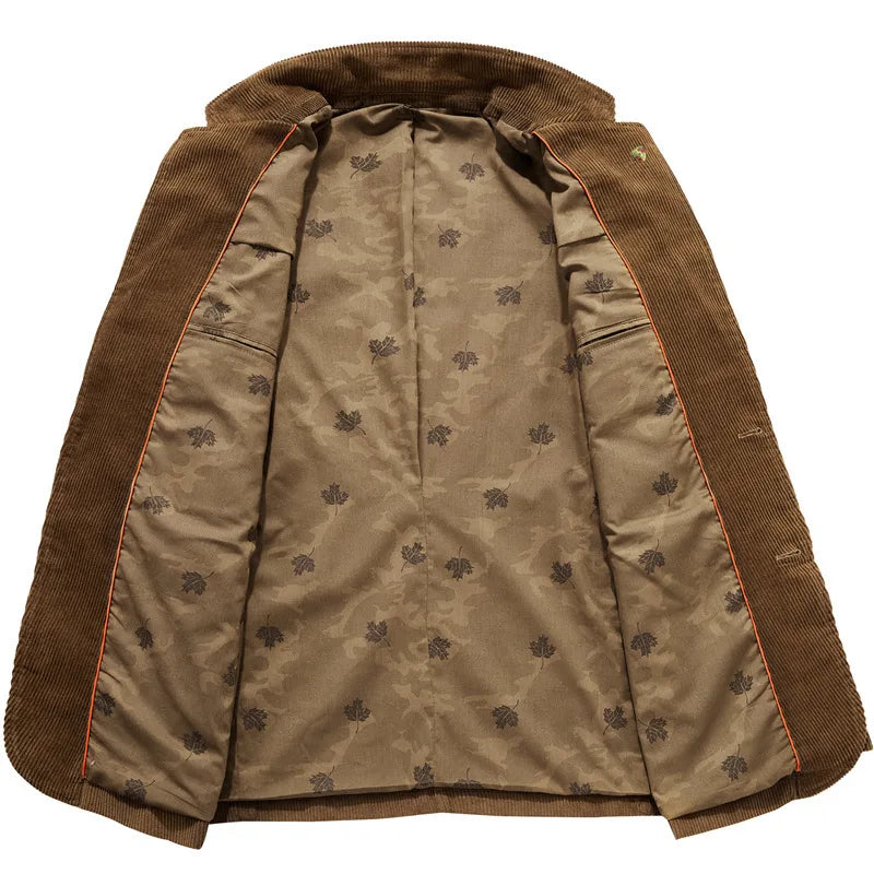 Velvet Blazer with Two-Button Closure for Versatile Styling – Classic Soft Texture 2