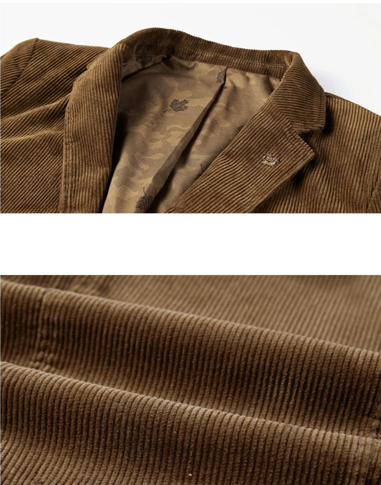 Velvet Blazer with Two-Button Closure for Versatile Styling – Classic Soft Texture 3