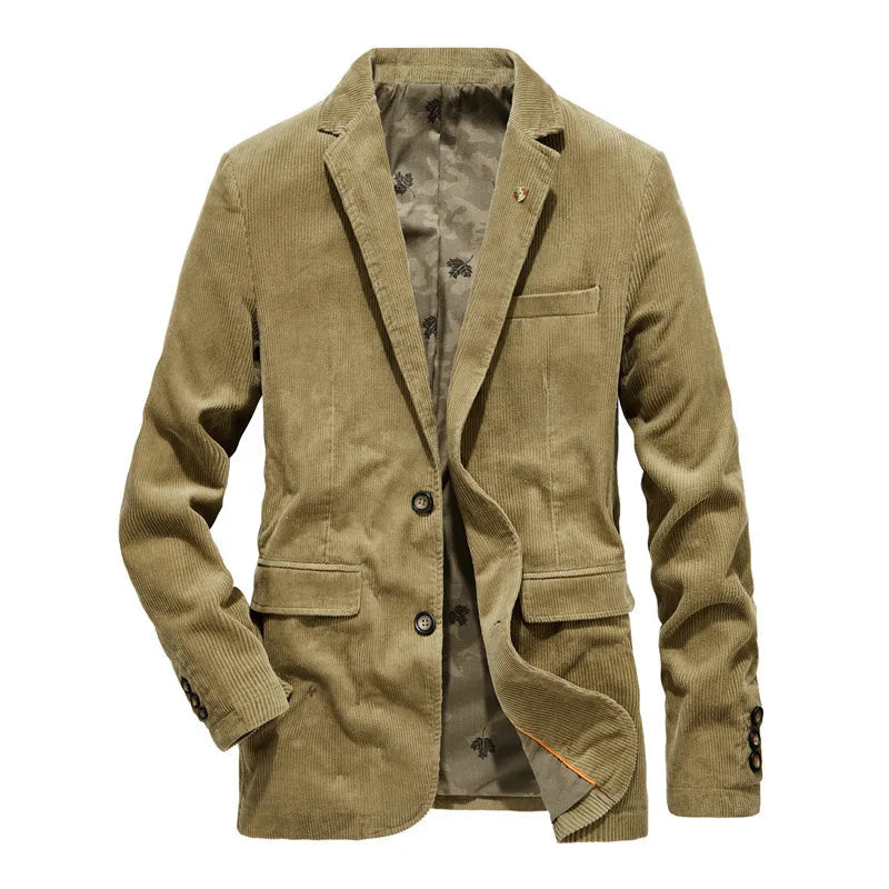 Velvet Blazer with Two-Button Closure for Versatile Styling – Classic Soft Texture 9