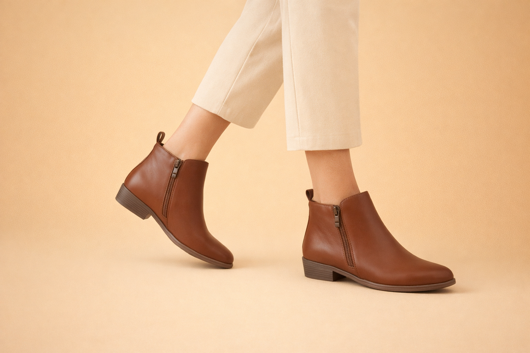 Vintage-Inspired Ankle Boots for Women with Supportive Comfort – Black Stylish Design 0