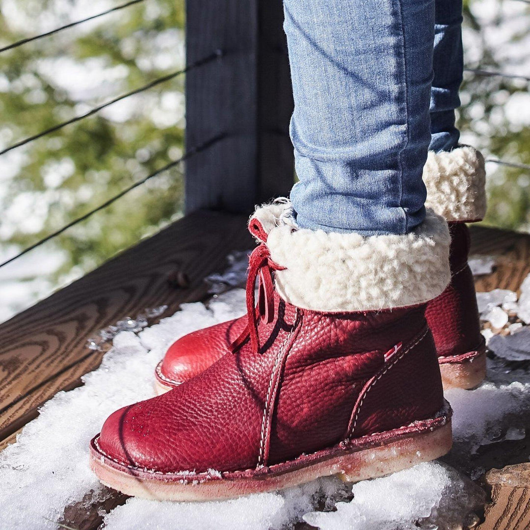 Waterproof Winter Boots with Non-Slip Sole and Versatile Collar – PU Leather, Wool Lined for Women 5