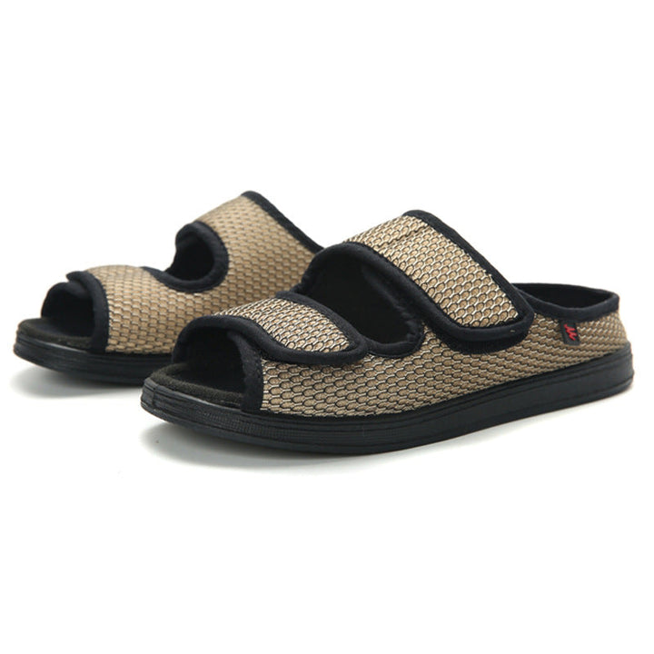 Wide Diabetic Shoes with Adjustable Velcro Closure and Breathable Mesh Upper for Swollen Feet – Non-Slip Rubber Sole 1