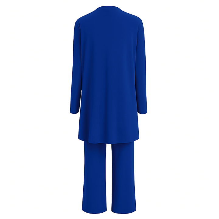 Women's 3-Piece Cardigan Set with Wide-Leg Trousers – Versatile Autumn Outfit in Multiple Colors 7