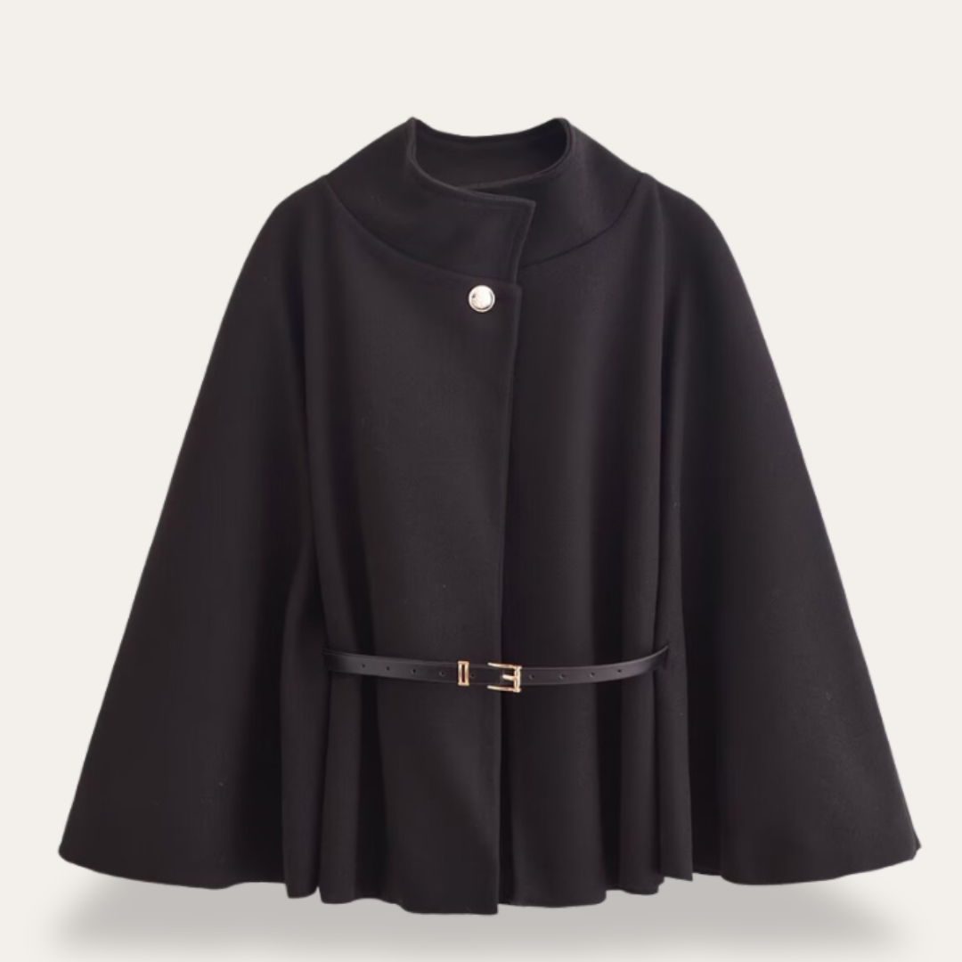 Women’s Belted Cape Coat