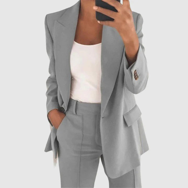 Women's Blazer Trouser Set – Elegant Two-Piece with Soft Fabric and Modern Fit 5