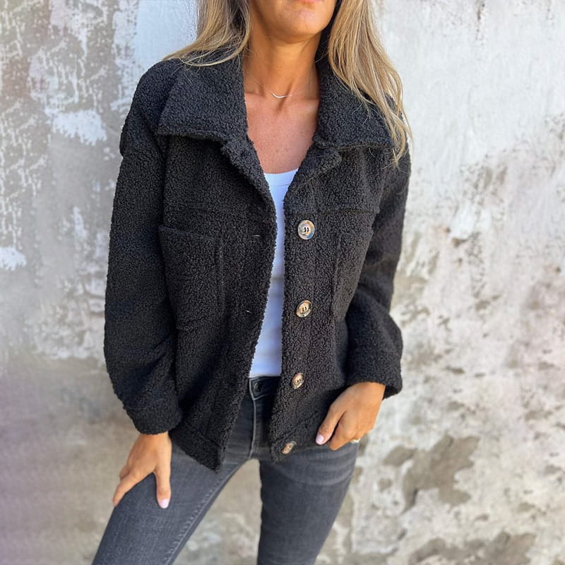 Women’s Button Jacket with Collar