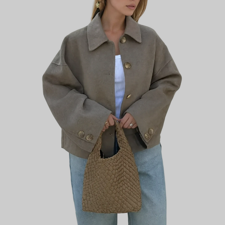 Women’s Collared Cropped Coat