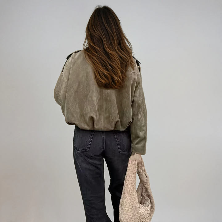 Women’s Collared Cropped Jacket