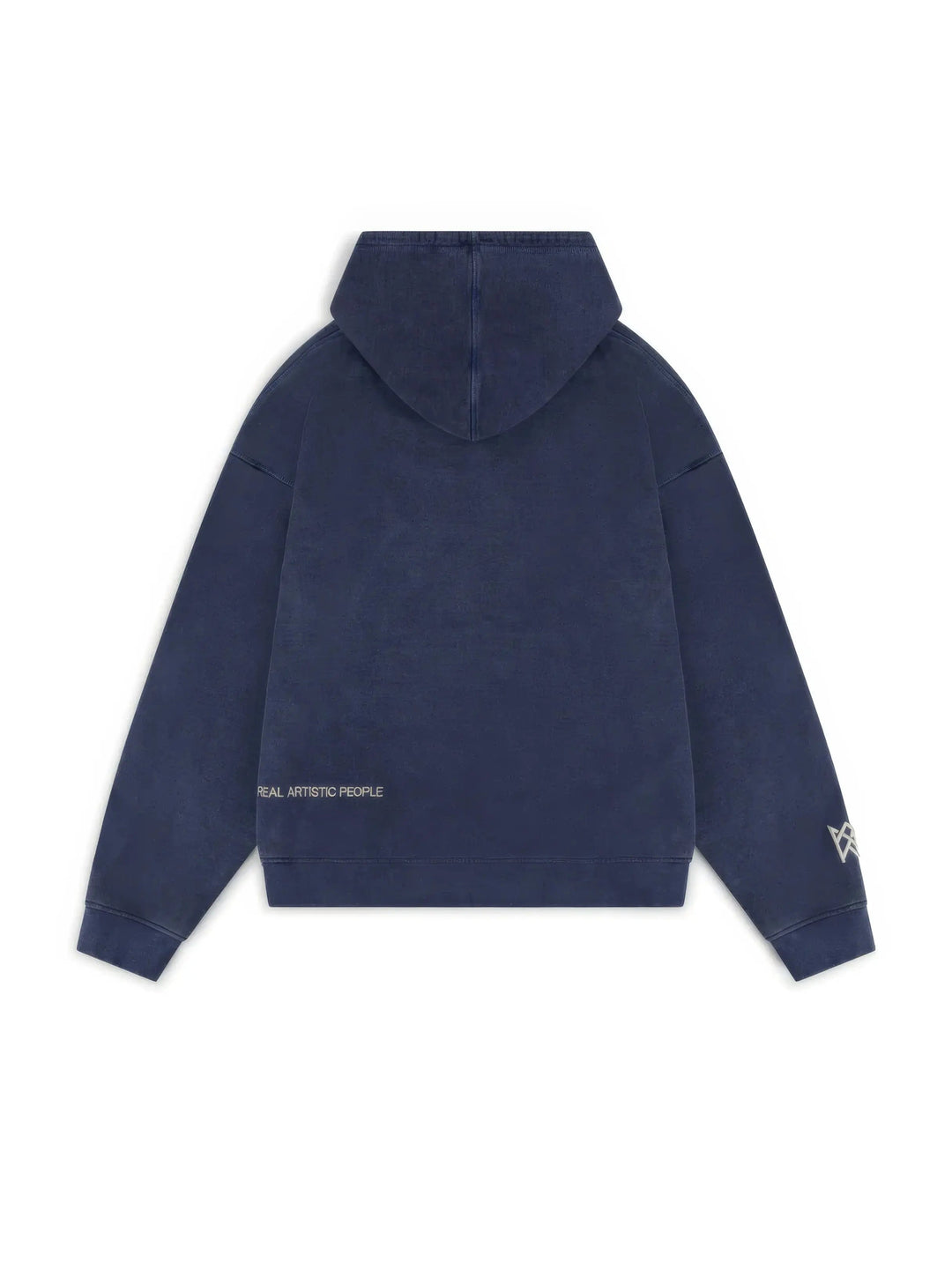 Women's Cotton Hoodie with Modern Culture Print – Dark Blue Casual Comfort 3