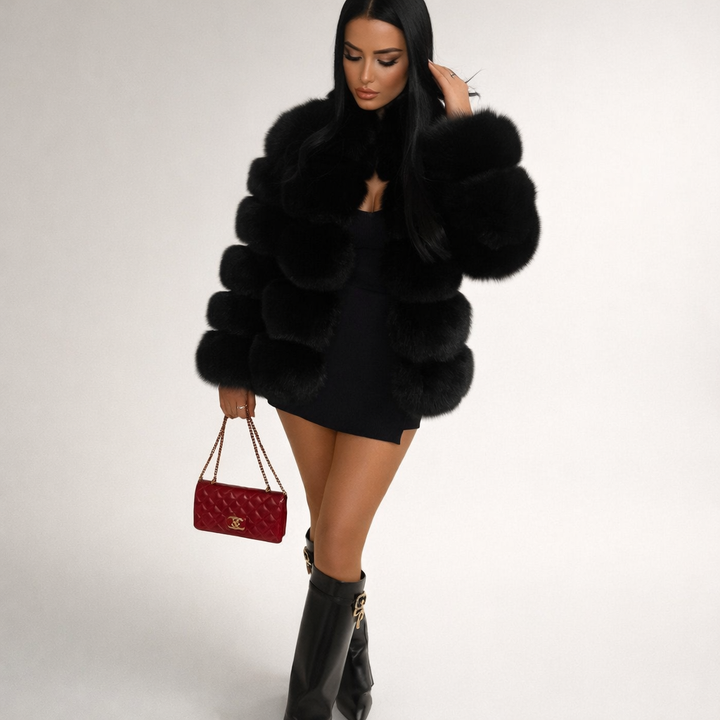 Women’s Cropped Jacket with Soft Texture