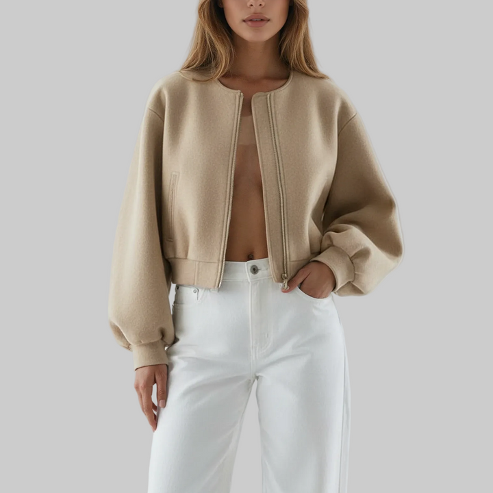 Women’s Cropped Zip Jacket