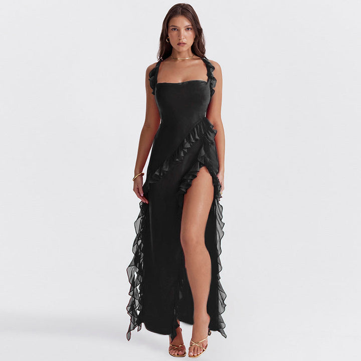 Women's Elegant Dress with Airy Frill Design – Figure-Flattering and Festive 10