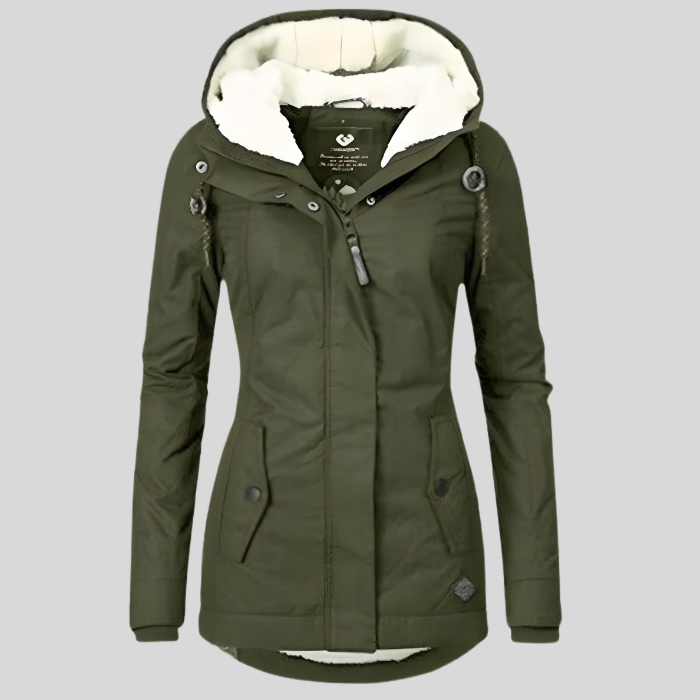 Women’s Hooded Jacket with Dual Front Closure