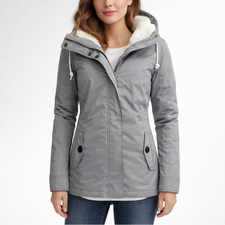 Women’s Hooded Jacket with Dual Front Closure