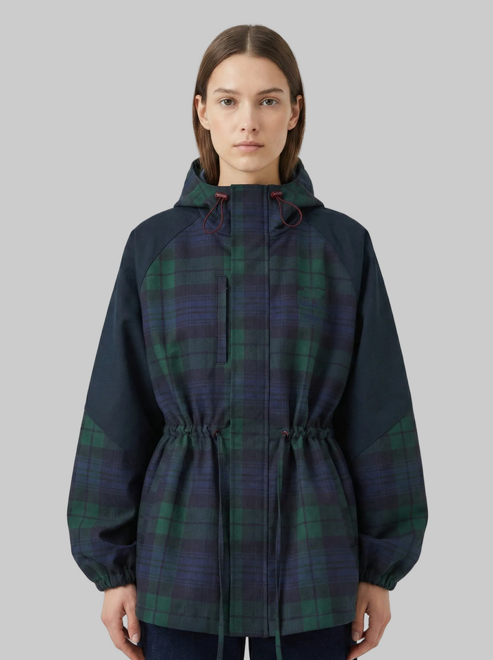 Women’s Hooded Plaid Jacket
