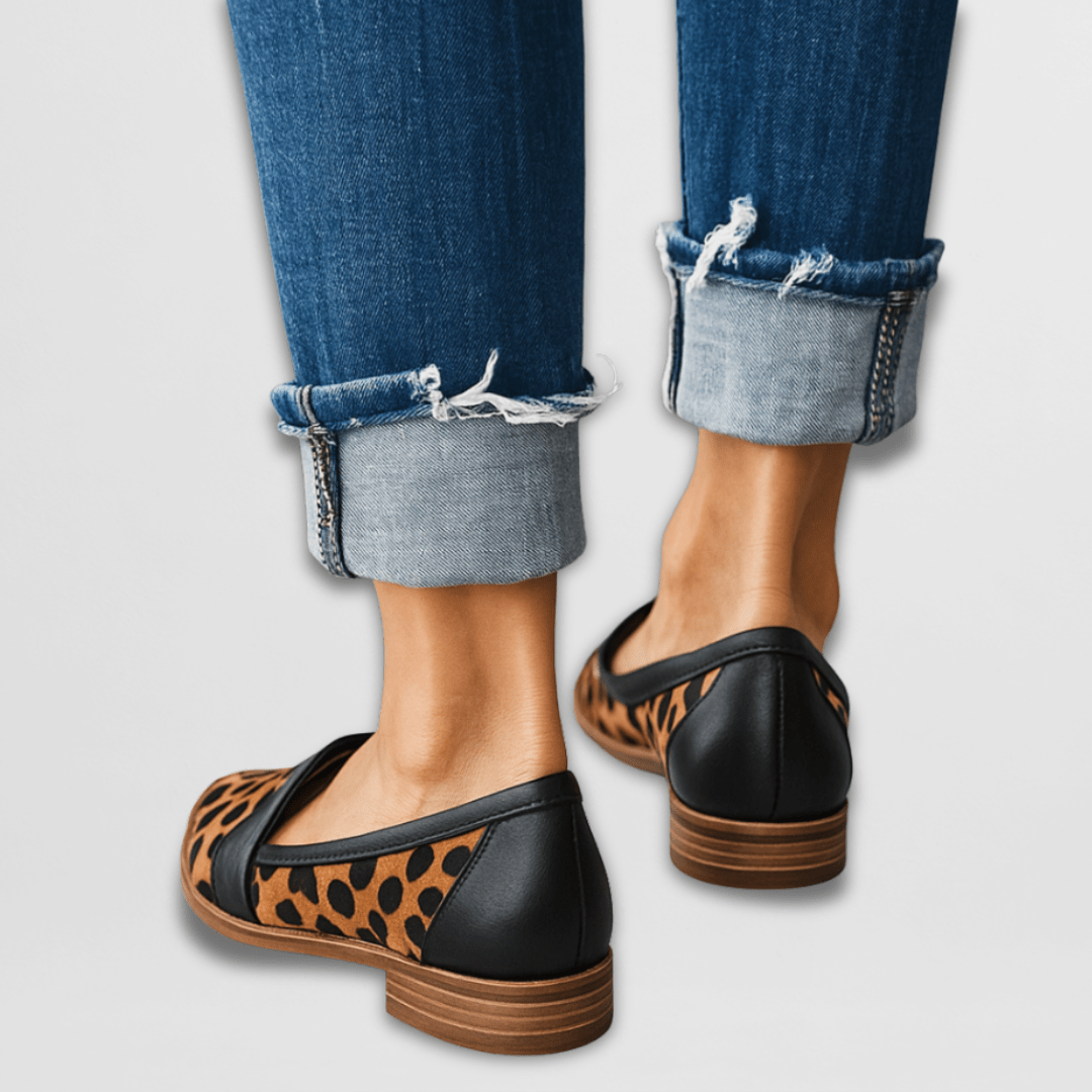 Women's loafers featuring cushioned support and a soft suede finish, available in elegant black or brown options for stylish comfort. 4