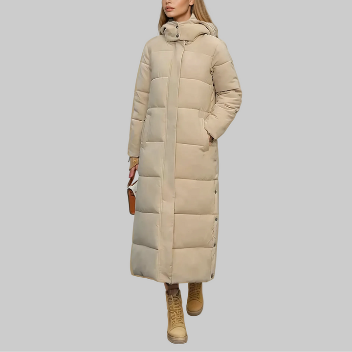 Women’s Long Puffer Coat with Hood