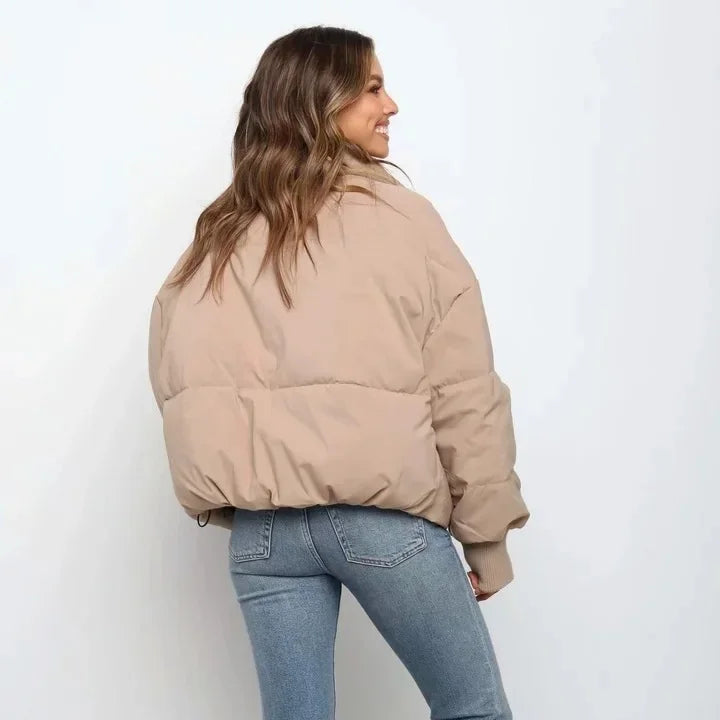 Women’s Puffer Jacket with Elastic Cuffs