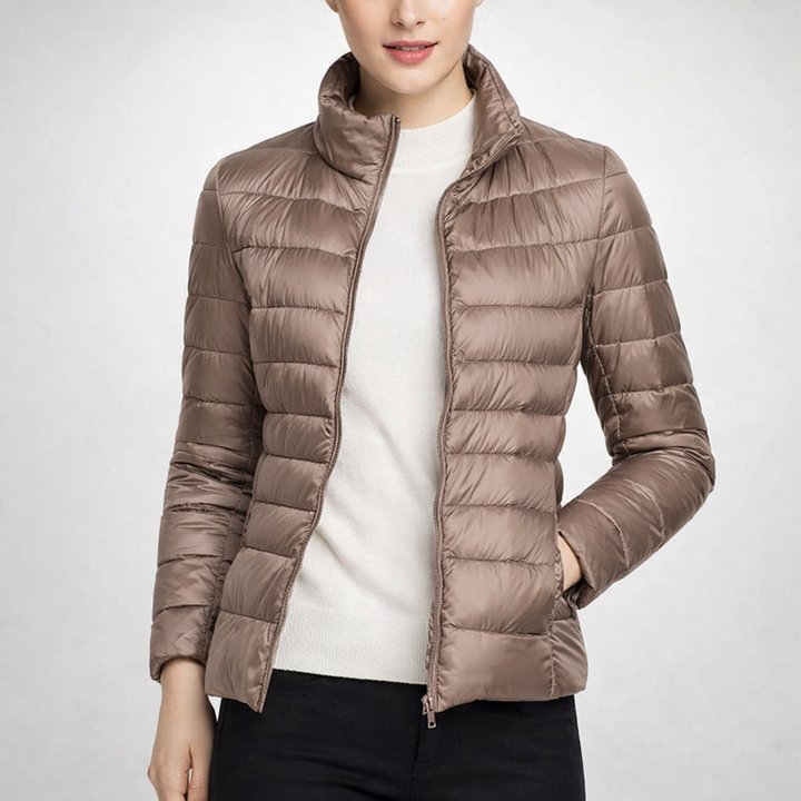 Women’s Puffer Jacket with High Neck
