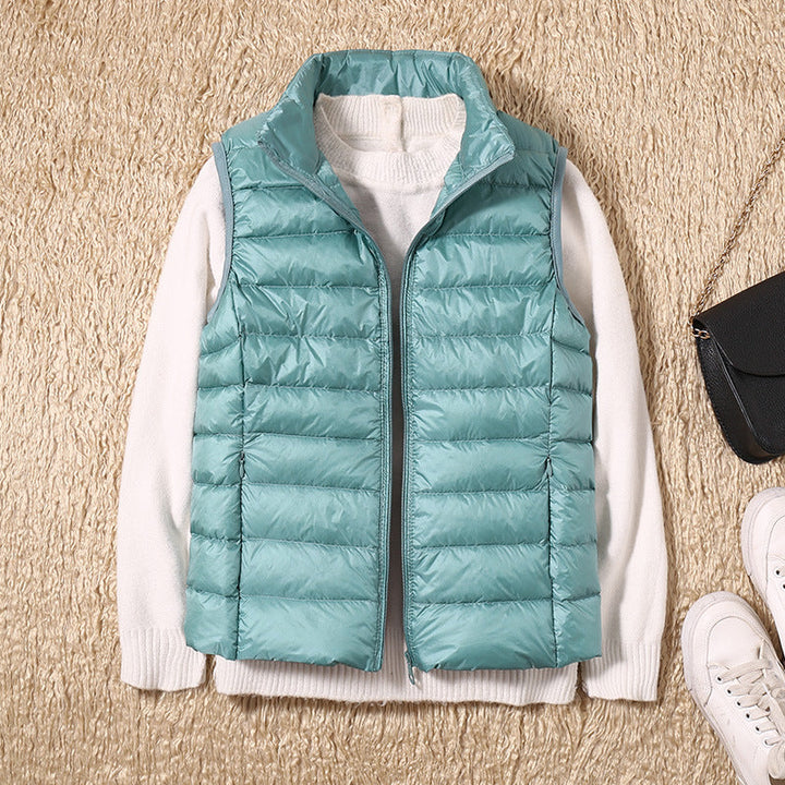 Women's Puffer Vest with Lightweight Insulation and Ergonomic Design – Black Quilted Vest for Versatile Outdoor Wear 10
