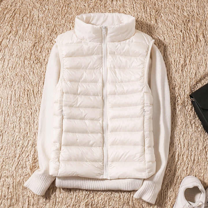 Women's Puffer Vest with Lightweight Insulation and Ergonomic Design – Black Quilted Vest for Versatile Outdoor Wear 13