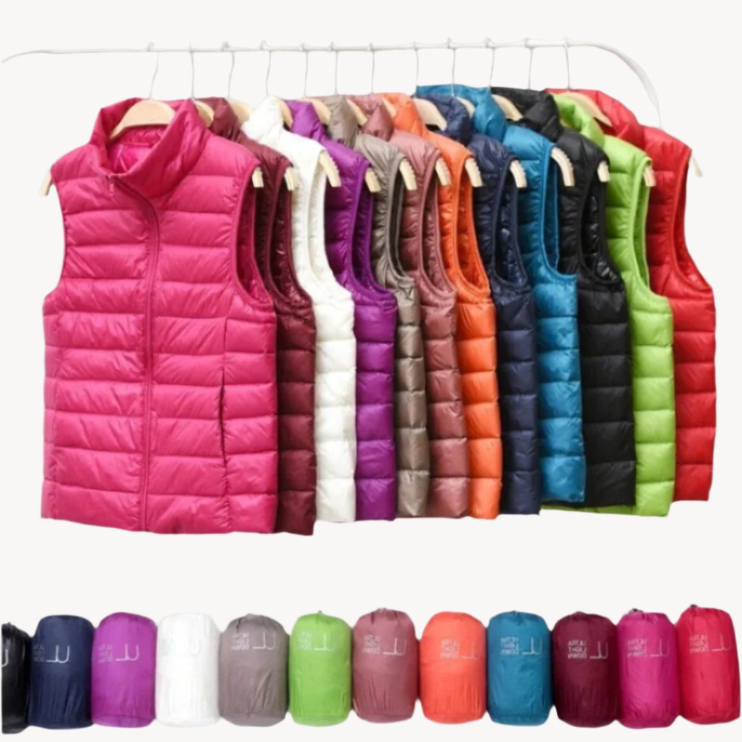 Women's Puffer Vest with Lightweight Insulation and Ergonomic Design – Black Quilted Vest for Versatile Outdoor Wear 2