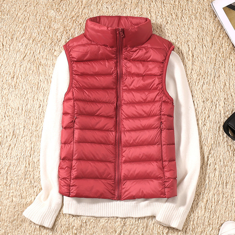 Women's Puffer Vest with Lightweight Insulation and Ergonomic Design – Black Quilted Vest for Versatile Outdoor Wear 6