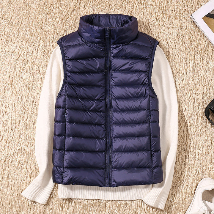 Women's Puffer Vest with Lightweight Insulation and Ergonomic Design – Black Quilted Vest for Versatile Outdoor Wear 7