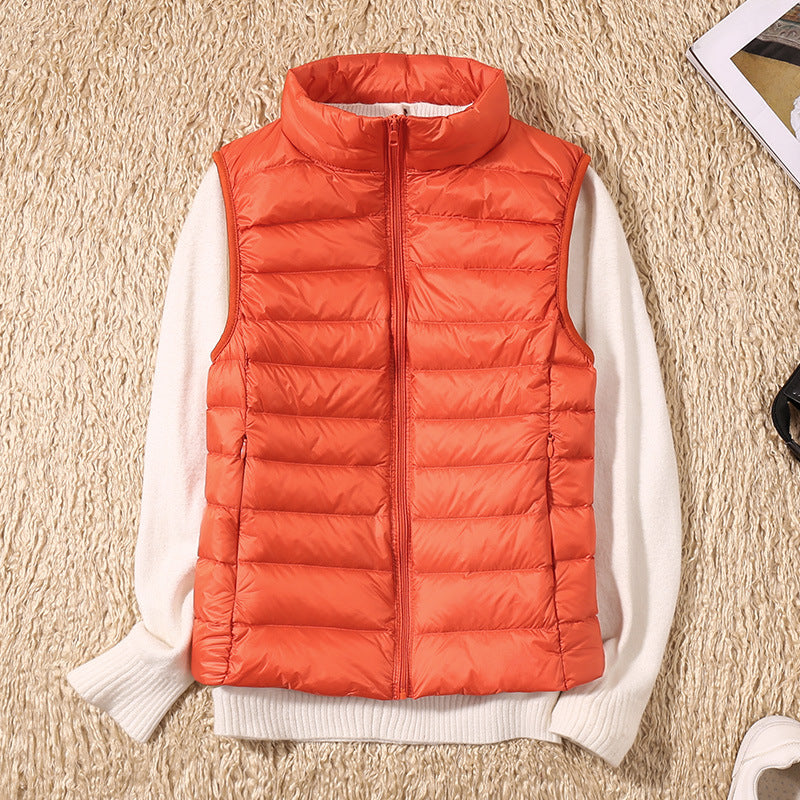 Women's Puffer Vest with Lightweight Insulation and Ergonomic Design – Black Quilted Vest for Versatile Outdoor Wear 9