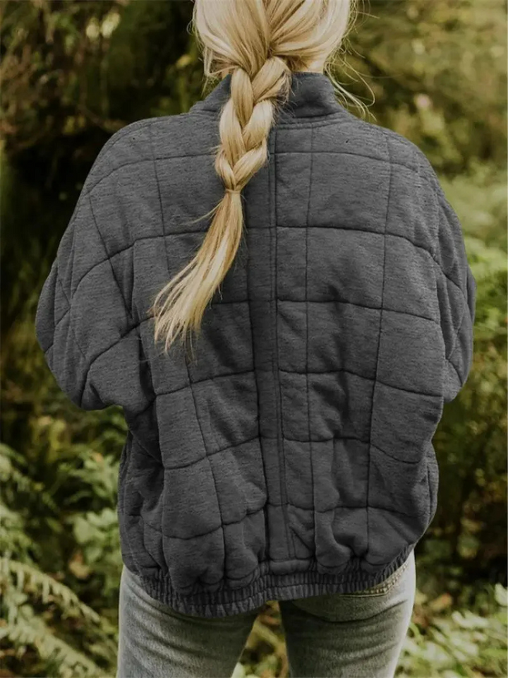 Women’s Quilted Jacket with Stand Collar