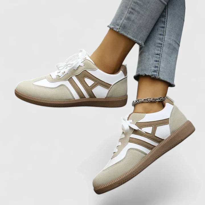 Women's Retro Lace-Up Sneakers with Comfortable Fit for Summer – Casual Sporty Style 1