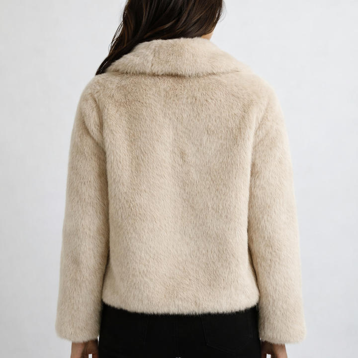 Women’s Short Coat with Wide Collar