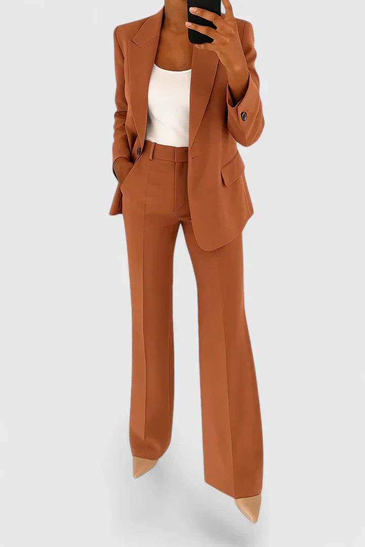 Women's Suit Set with Tailored Blazer and Pants – Modern Fit Office Wear 4