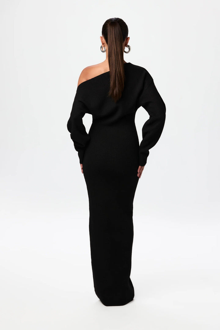 Women's Sweater Dress with Relaxed Fit – Soft Knit Fabric for Casual or Elegant Style 1