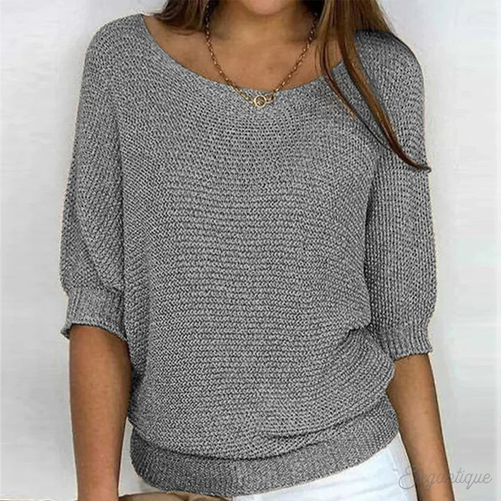 Women's Sweater with Comfortable Fit and Soft Knit Fabric – Elegant Casual Style in Multiple Colors 4