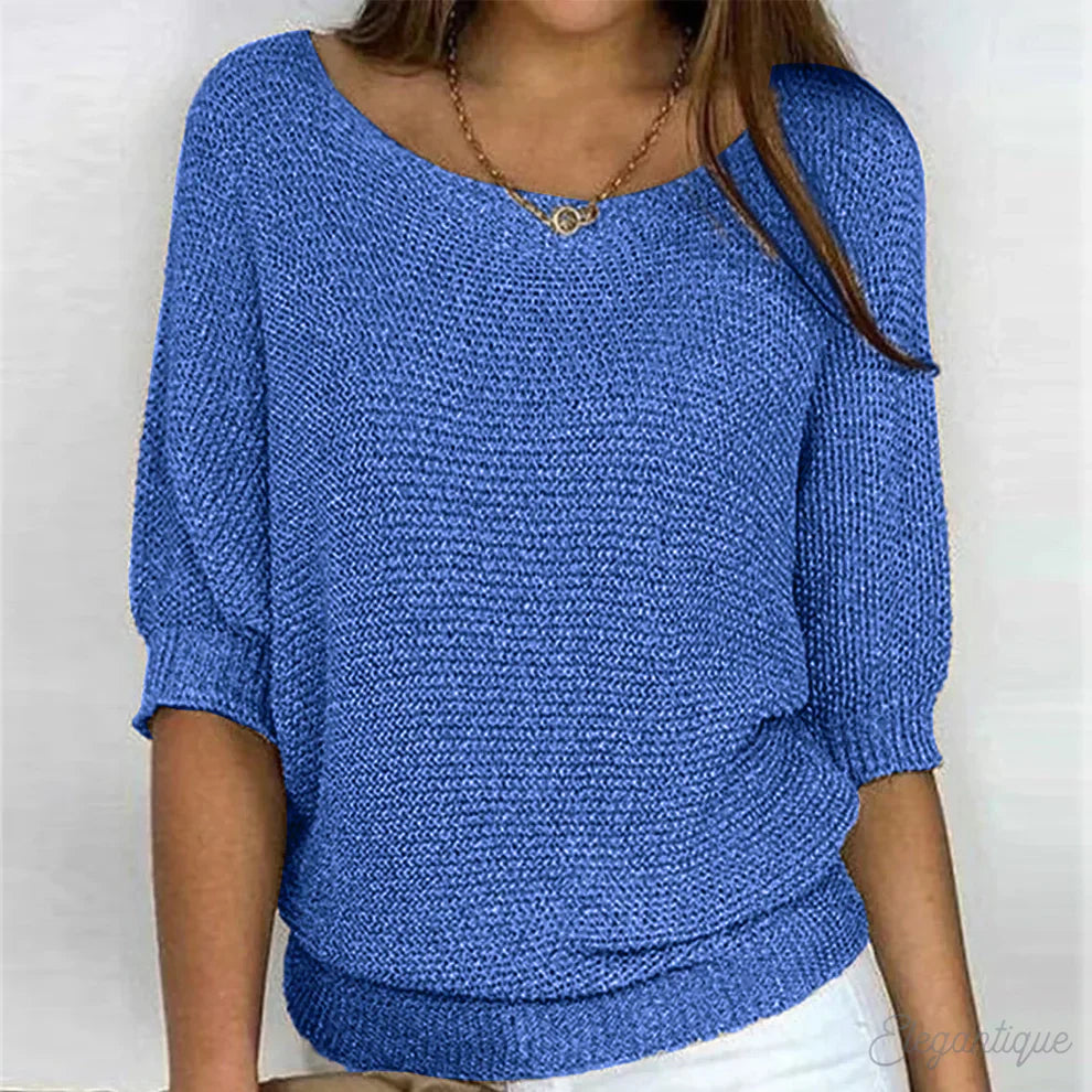 Women's Sweater with Comfortable Fit and Soft Knit Fabric – Elegant Casual Style in Multiple Colors 5