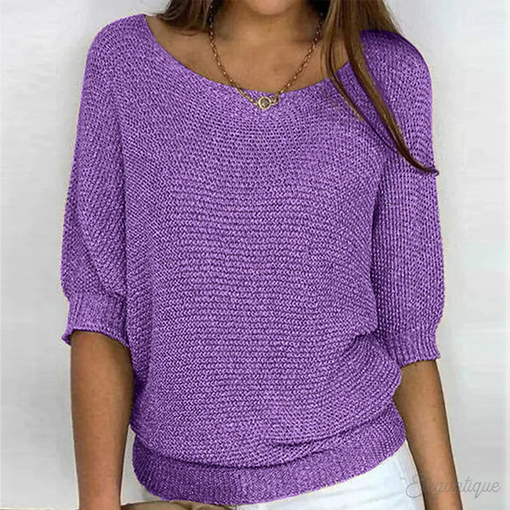 Women's Sweater with Comfortable Fit and Soft Knit Fabric – Elegant Casual Style in Multiple Colors 7