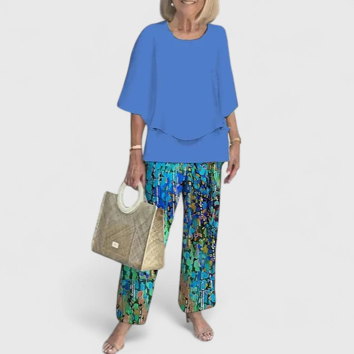 Women's two piece set featuring a flattering fit and breathable fabric, perfect for casual everyday wear and versatile styling options. 12
