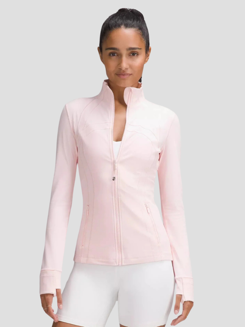 Women's Winter Jacket with Tailored Fit and Elastic Fabric – Warm Zip Pockets for Outdoor Activities 0