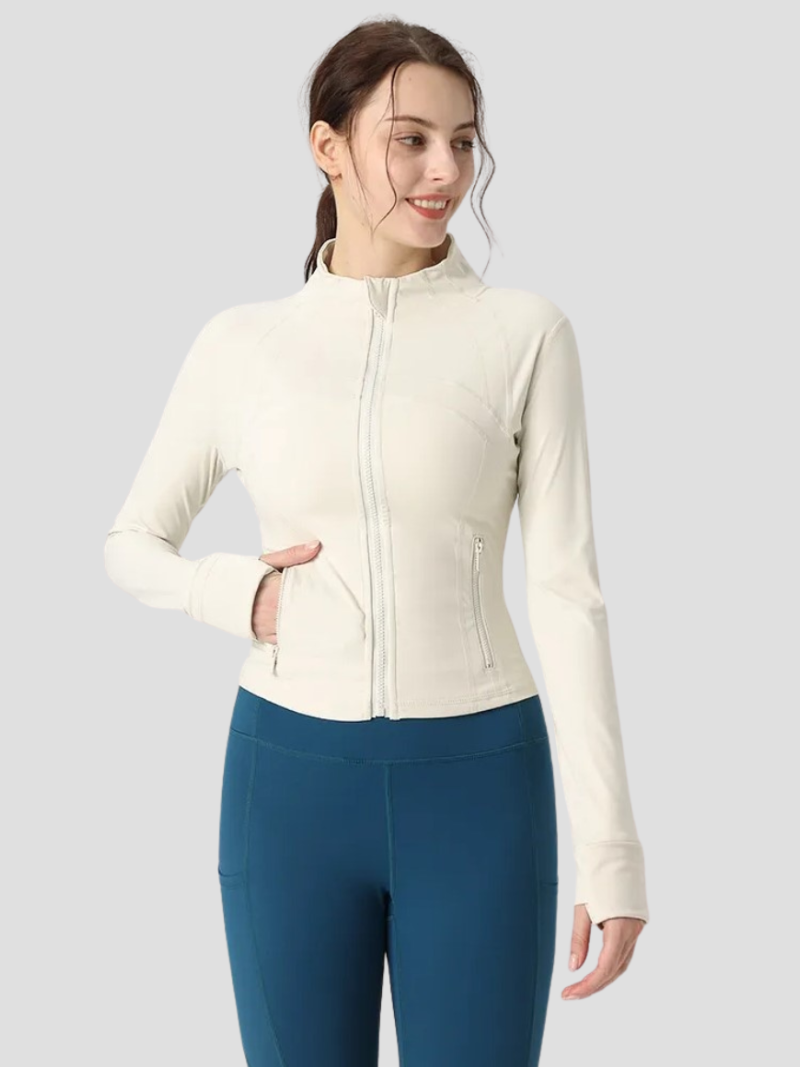 Women's Winter Jacket with Tailored Fit and Elastic Fabric – Warm Zip Pockets for Outdoor Activities 5