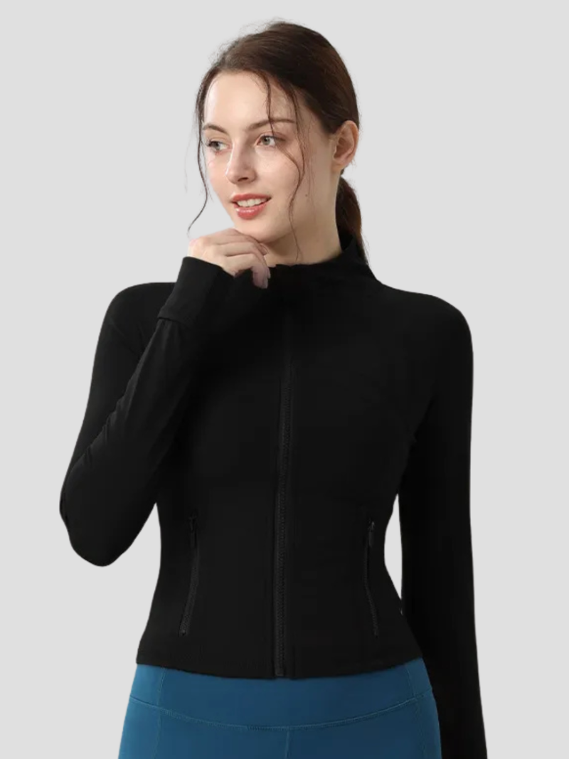 Women's Winter Jacket with Tailored Fit and Elastic Fabric – Warm Zip Pockets for Outdoor Activities 6