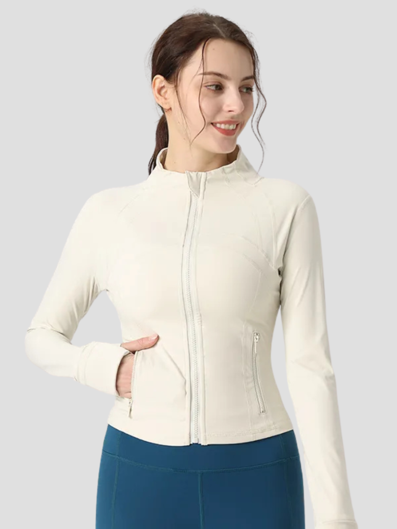 Women's Winter Jacket with Tailored Fit and Elastic Fabric – Warm Zip Pockets for Outdoor Activities 7
