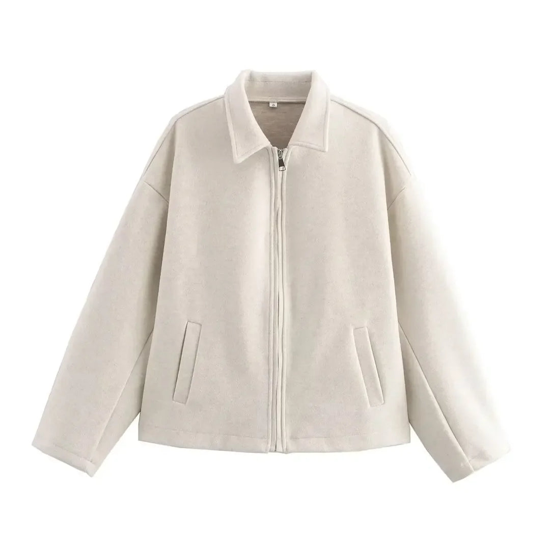 Women's Zipped Collar Jacket